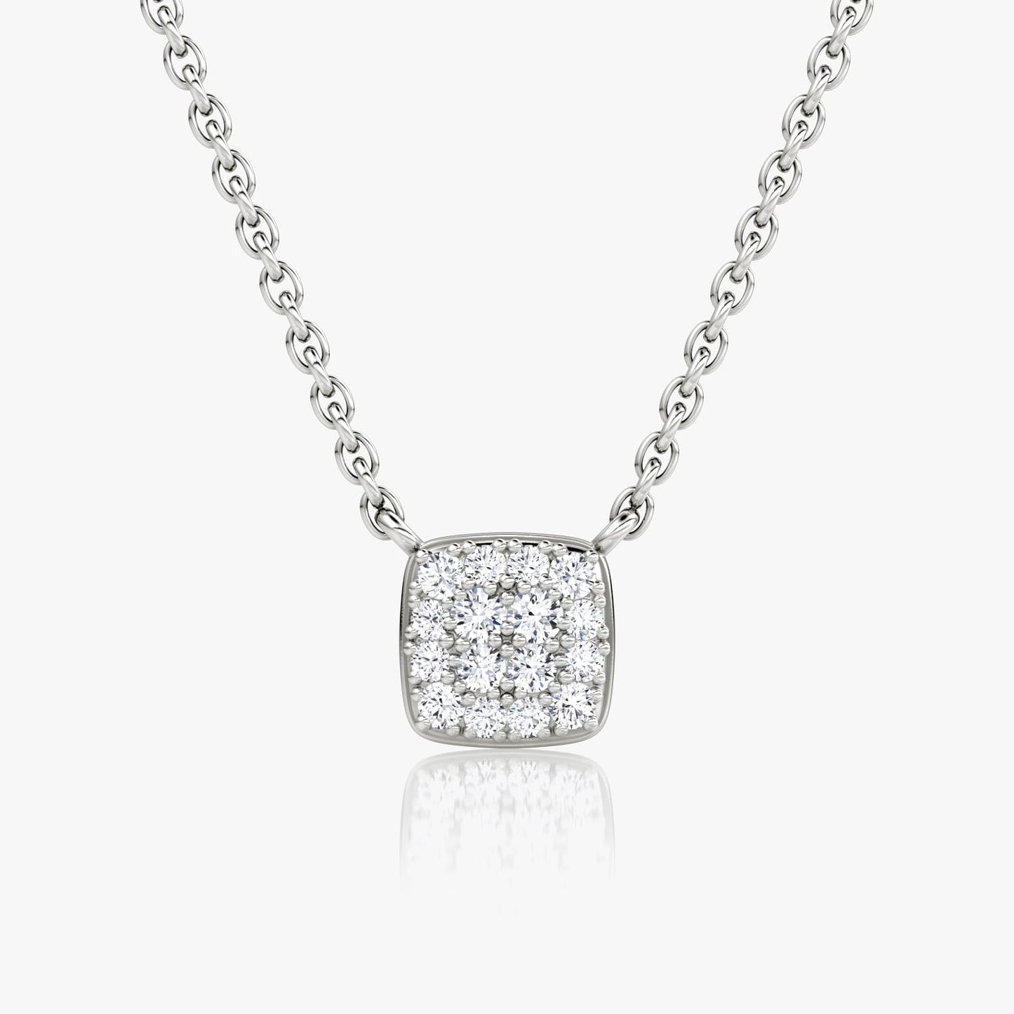 0.10TCW Round F-VS Lab Grown Diamond Necklace