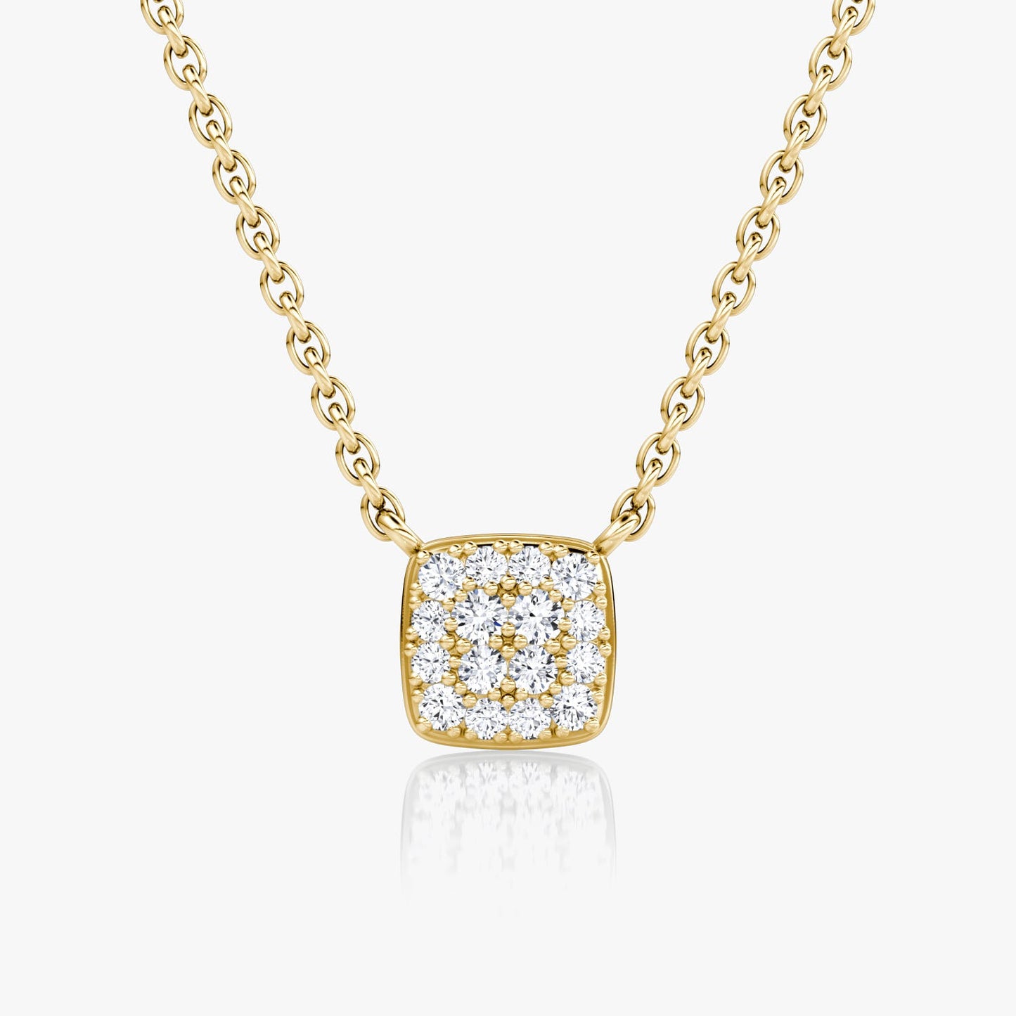 0.10TCW Round F-VS Lab Grown Diamond Necklace