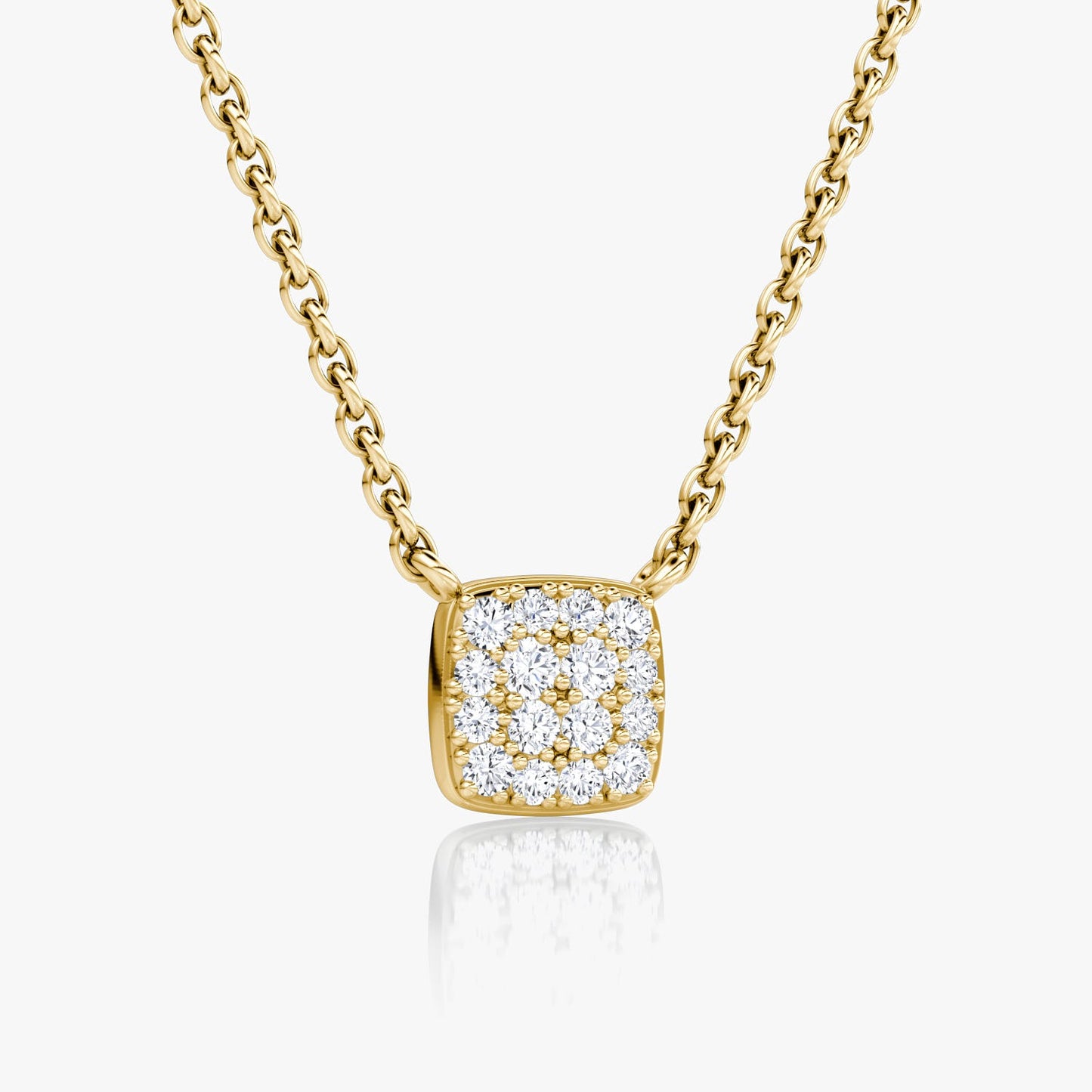 0.10TCW Round F-VS Lab Grown Diamond Necklace