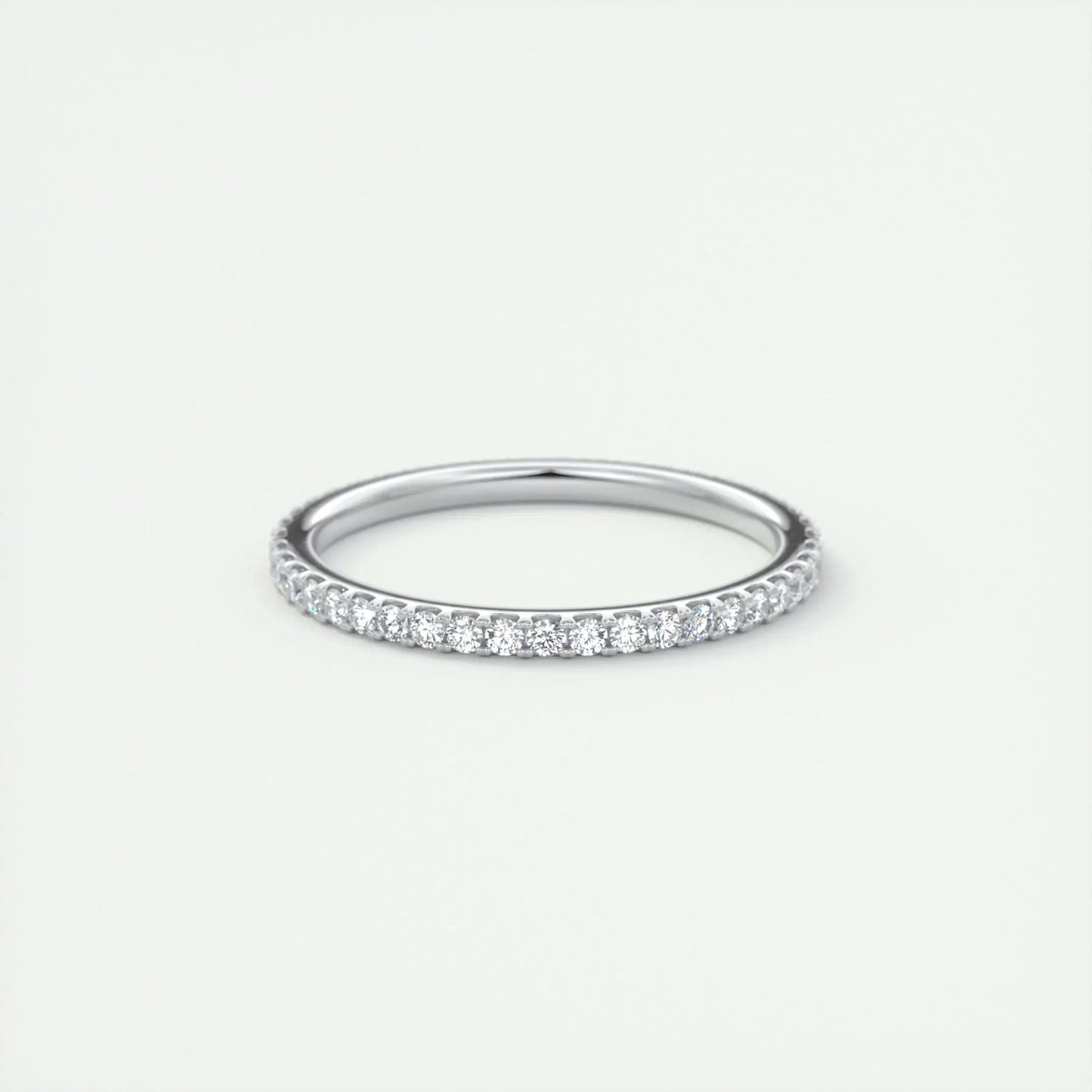 1.5mm Round EF- VVS Lab Grown Diamond Full Eternity Wedding Band