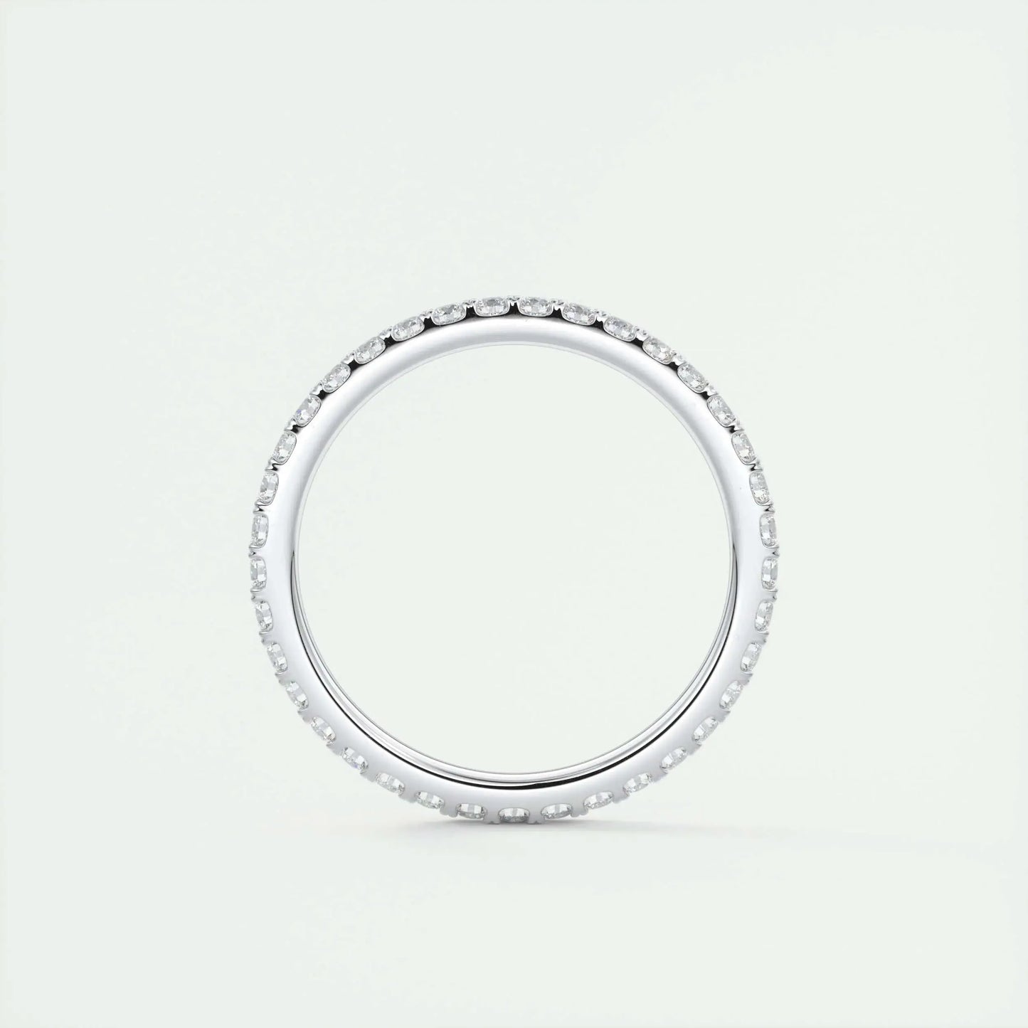 1.8mm Round EF- VVS Lab Grown Diamond Full Eternity Wedding Band