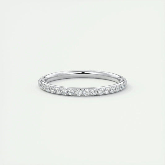 2.0mm Round EF- VVS Lab Grown Diamond Full Eternity Wedding Band