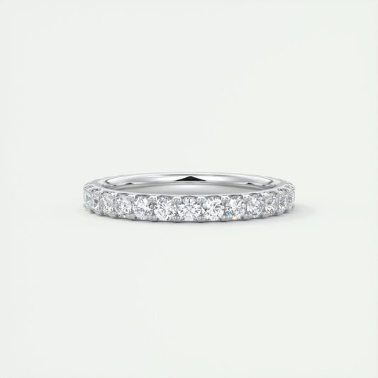 2.0mm Round EF- VVS Lab Grown Diamond Full Eternity Wedding Band