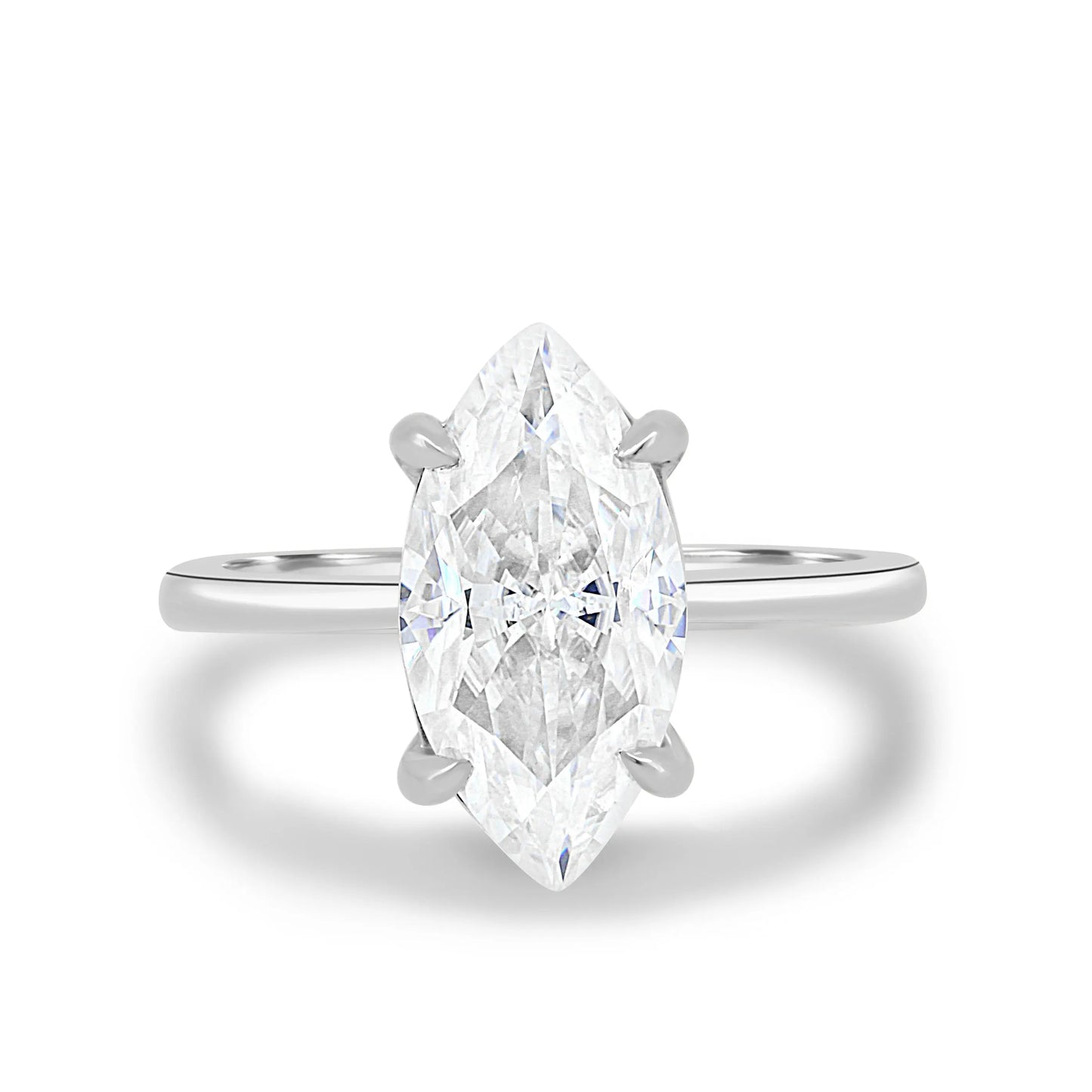 1.50ct Marquise Cut Solitaire F/VS1 Lab Grown Diamond Engagement Ring