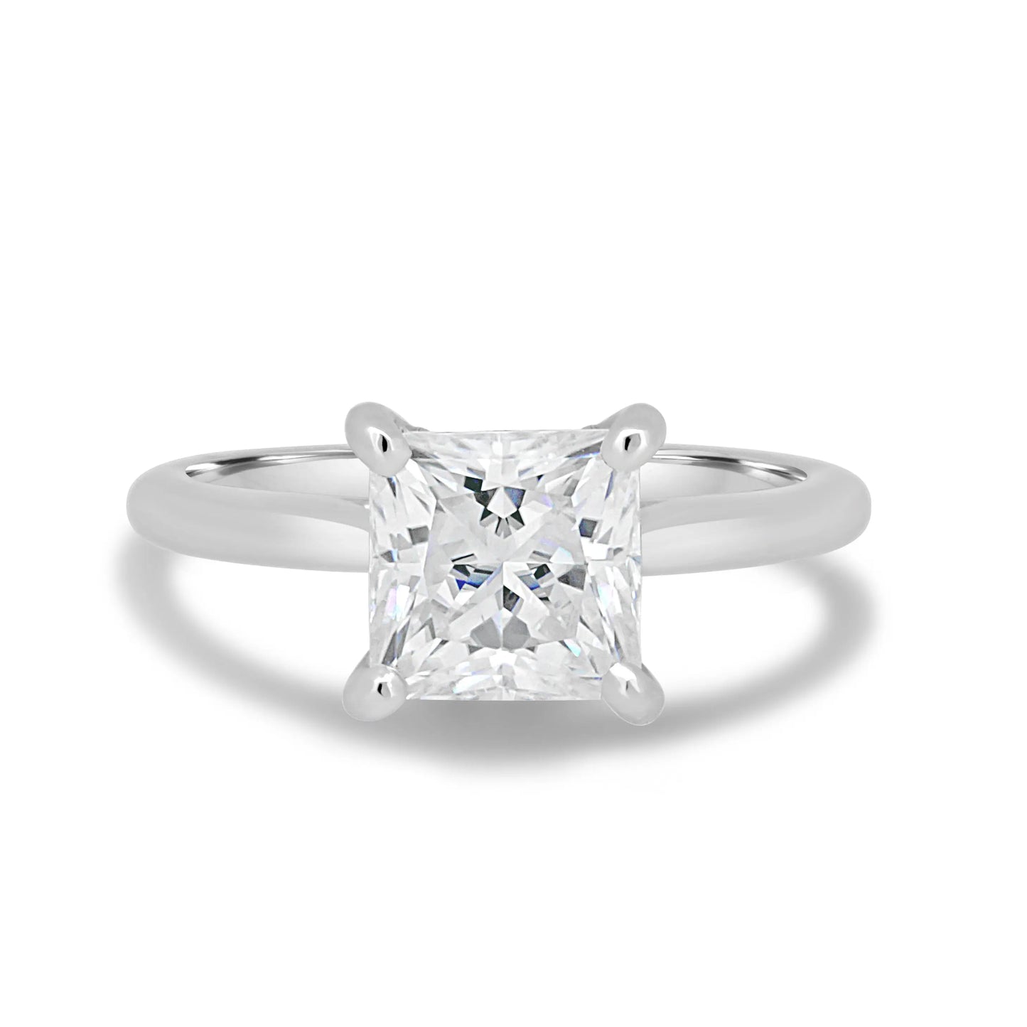 1.50ct Princess Hidden Halo D-VS2 Lab Grown Diamond Engagement Ring