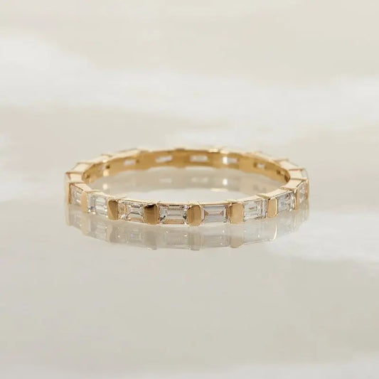 0.80CTW Baguette Cut Full Eternity Wedding Band for Women