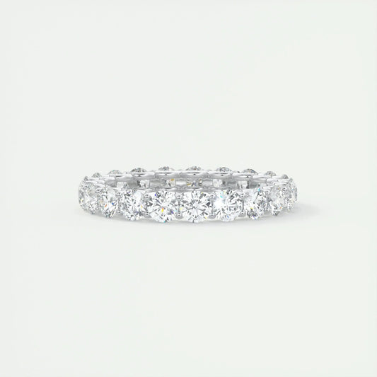 3.0mm Round EF- VVS Lab Grown Diamond Full Eternity Wedding Band