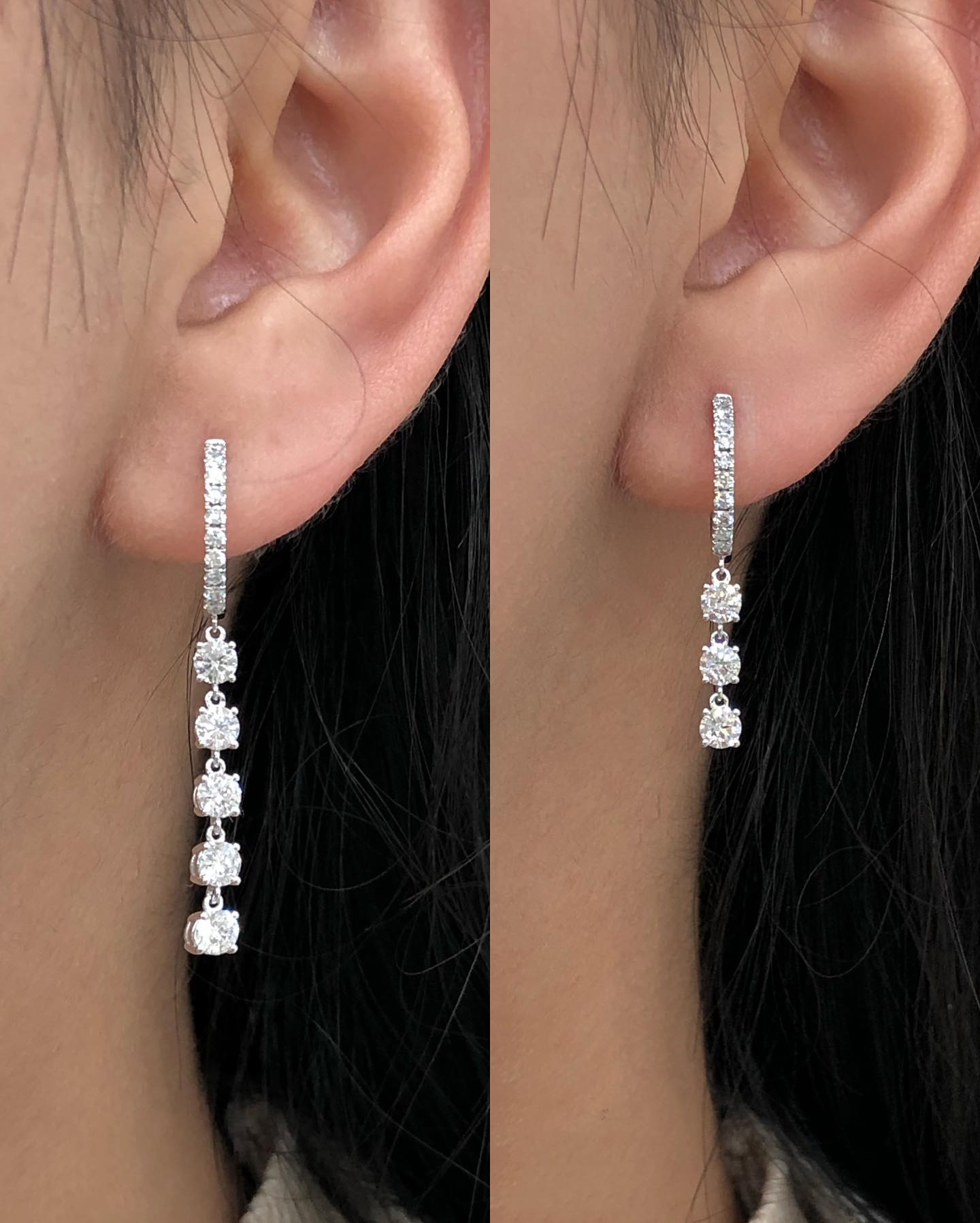 2.50CT Round G-VS Lab Grown Diamond Earrings