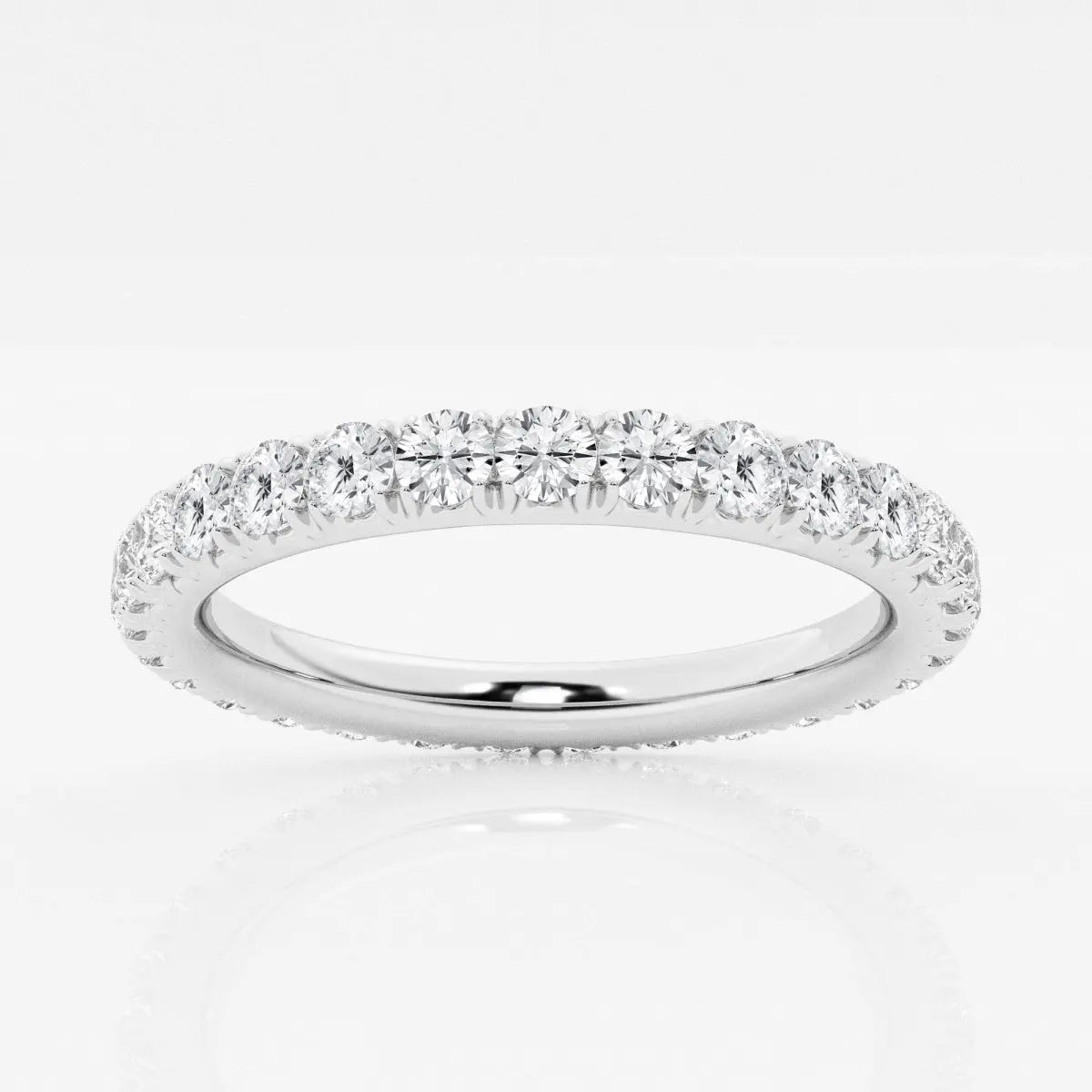 Round F-VS2 Lab Grown Diamond Full Eternity Wedding Band