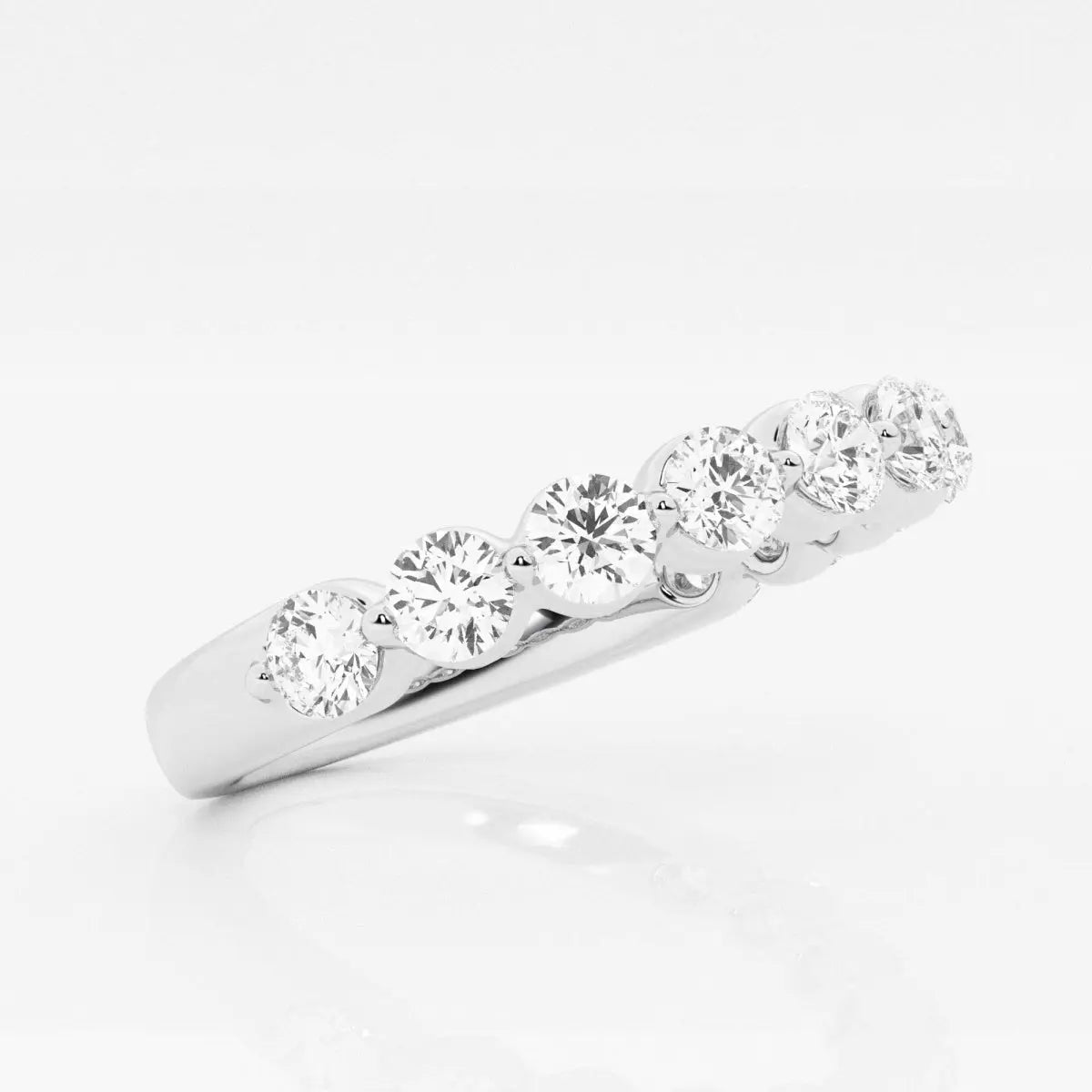 Round F-VS2 Lab Grown Diamond Floating Wedding Band