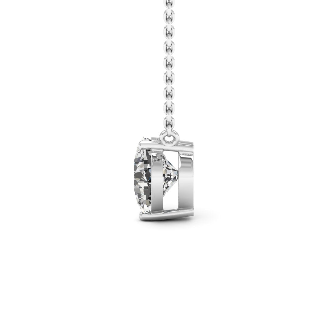 Cushion Cut Moissanite Diamond Solitaire Colleen Necklace for Her